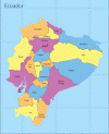 Humana Regiones Mapa Politico Ecuador